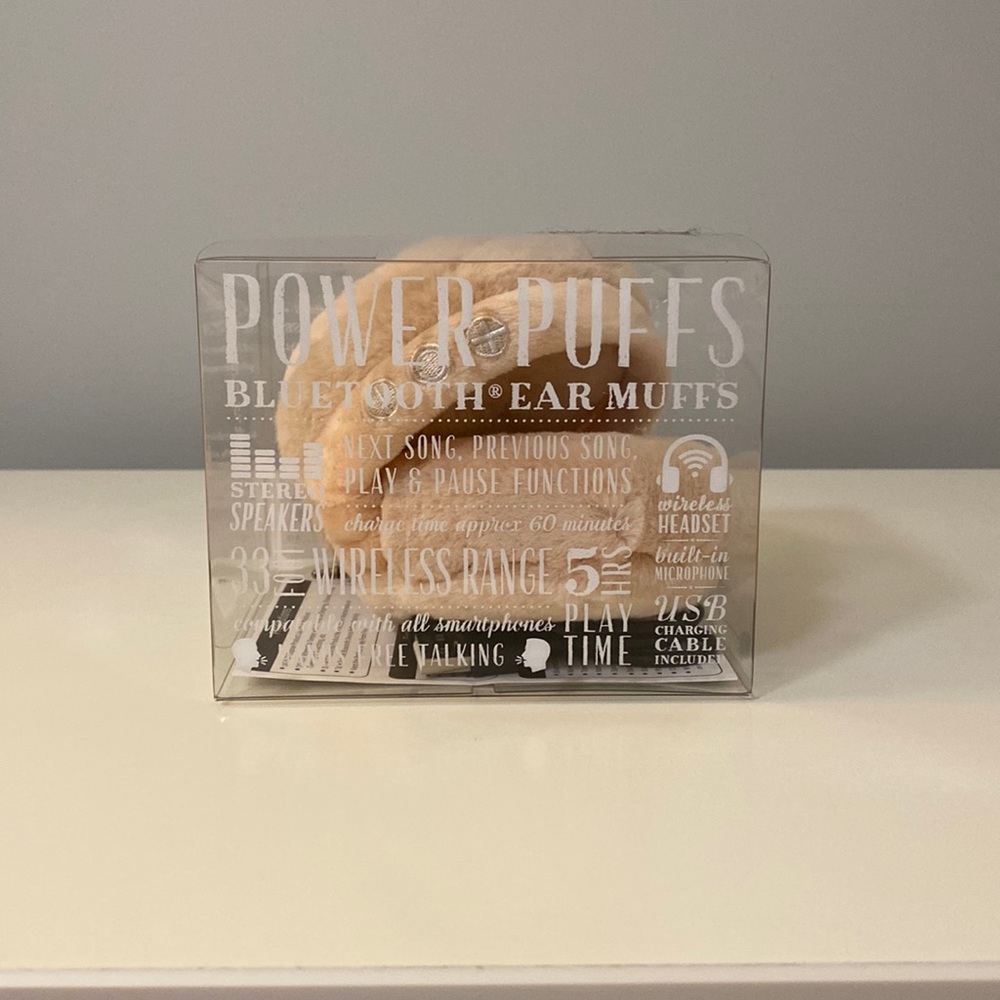Pottery Barn Power Puff Bluetooth Ear Muffs